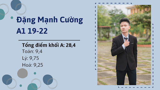 Câu chuyện của chàng trai Đặng Mạnh Cường (A1 19-22) - Thủ khoa khối A của trường THPT Chuyên Nguyễn Trãi kỳ thi tốt nghiệp THPTQG năm 2022